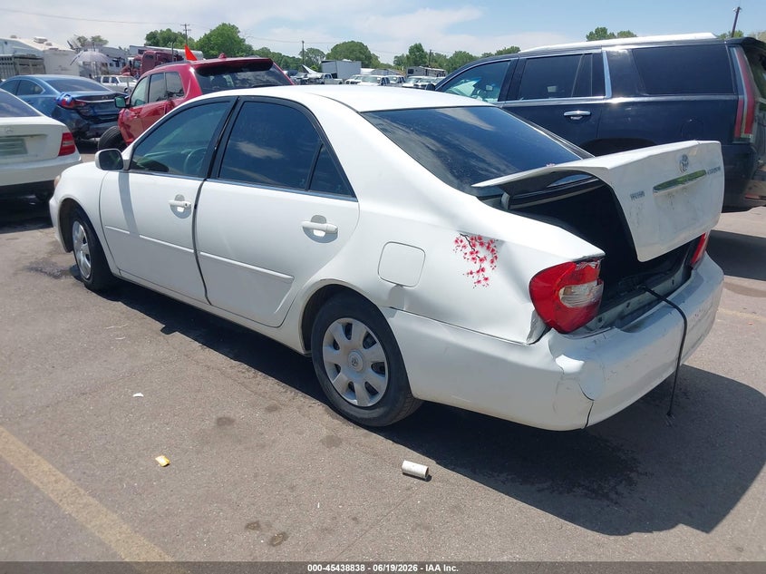 2002 Toyota Camry VIN 4T1BE32K42U016042 IAAI salvage auction — REAR END, Salvage (Utah), sold $300 on 2026-07-09 (photo 3)