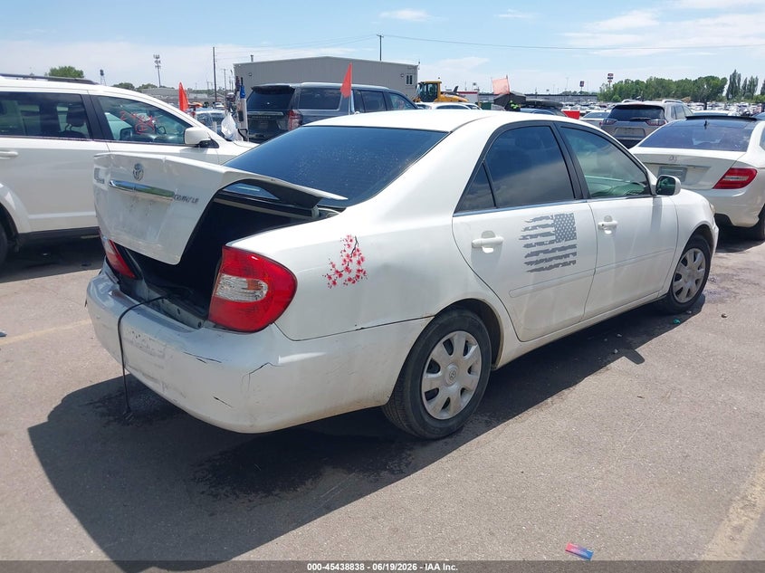 2002 Toyota Camry VIN 4T1BE32K42U016042 IAAI salvage auction — REAR END, Salvage (Utah), sold $300 on 2026-07-09 (photo 4)