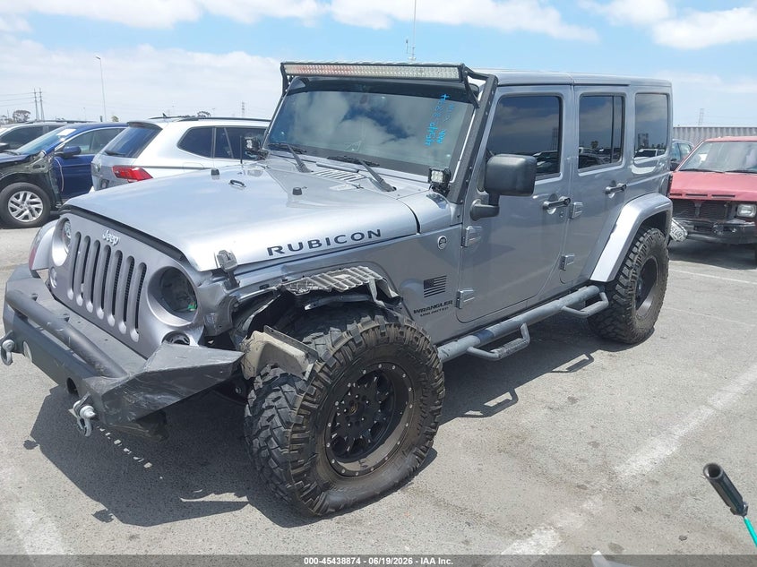 2014 Jeep Wrangler / VIN 1C4BJWFG5EL120203 IAAI salvage auction — LEFT FRONT, Salvage (California), sold $8,000 on 2026-07-09 (photo 2)