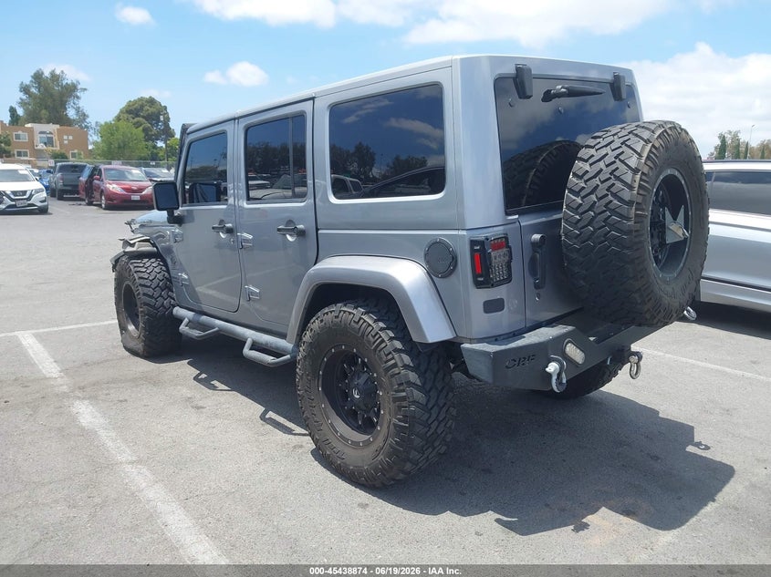 2014 Jeep Wrangler / VIN 1C4BJWFG5EL120203 IAAI salvage auction — LEFT FRONT, Salvage (California), sold $8,000 on 2026-07-09 (photo 3)