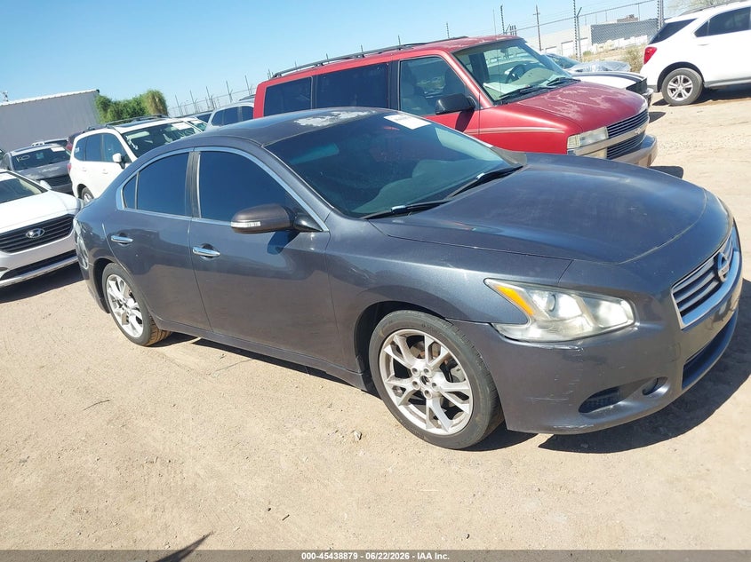 2013 Nissan Maxima VIN 1N4AA5AP5DC845821 IAAI salvage auction — NORMAL WEAR, Clear-Dealer Only (Arizona), sold $600 on 2026-07-09 (photo 1)