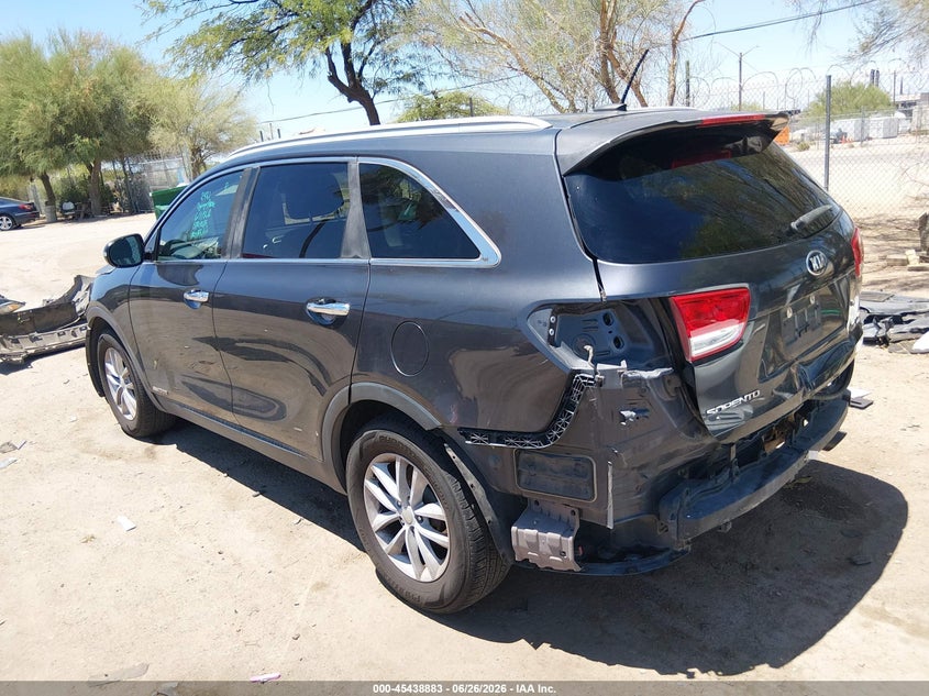 2017 Kia Sorento VIN 5XYPGDA52HG331342 IAAI salvage auction — FRONT & REAR, Salvage (Arizona), sold $1,950 on 2026-07-30 (photo 3)