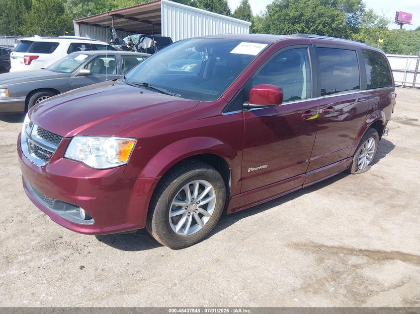 2019 Dodge Caravan VIN 2C4RDGCG9KR620089 IAAI salvage auction — LEFT REAR, Salvage Title, sold $9,900 on 2026-08-05 (photo 2)