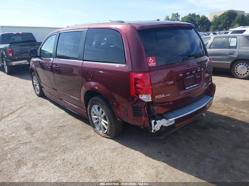 2019 Dodge Caravan VIN 2C4RDGCG9KR620089 IAAI salvage auction — LEFT REAR, Salvage Title, sold $9,900 on 2026-08-05 (photo 3)