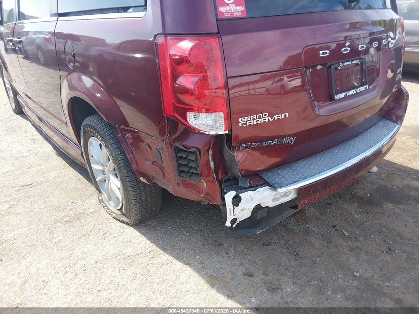 2019 Dodge Caravan VIN 2C4RDGCG9KR620089 IAAI salvage auction — LEFT REAR, Salvage Title, sold $9,900 on 2026-08-05 (photo 6)