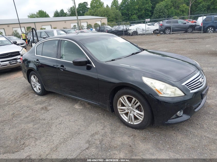 2011 Infiniti G VIN JN1CV6AR6BM405633 IAAI salvage auction — WATER/FLOOD, Clear (Virginia), sold $900 on 2026-07-29 (photo 1)