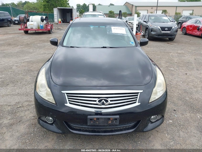 2011 Infiniti G VIN JN1CV6AR6BM405633 IAAI salvage auction — WATER/FLOOD, Clear (Virginia), sold $900 on 2026-07-29 (photo 6)