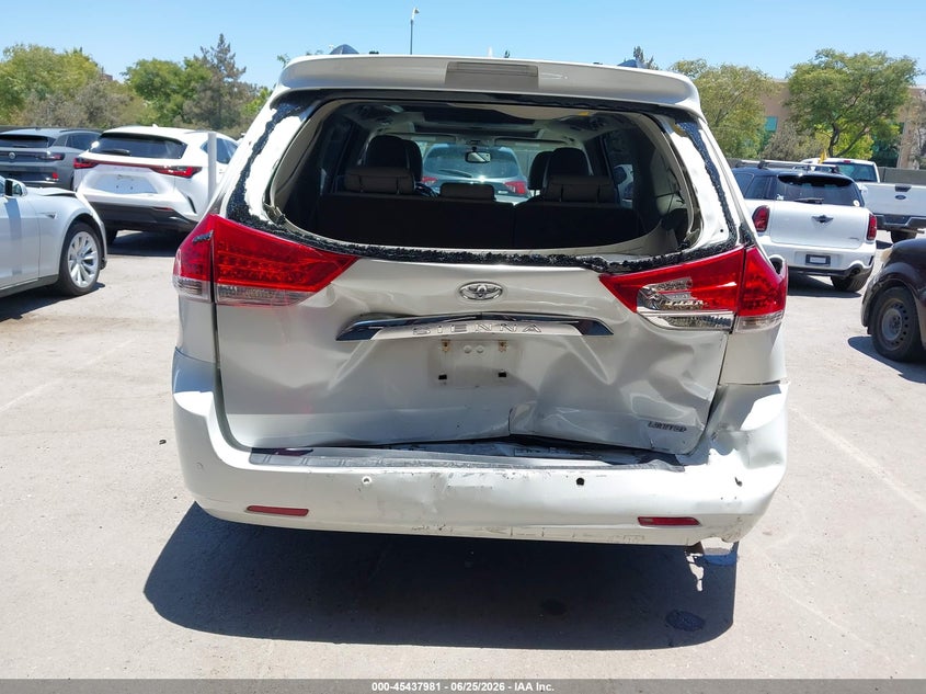 2013 Toyota Sienna VIN 5TDYK3DC6DS372979 IAAI salvage auction — REAR END, Salvage (California), sold $4,650 on 2026-07-13 (photo 6)