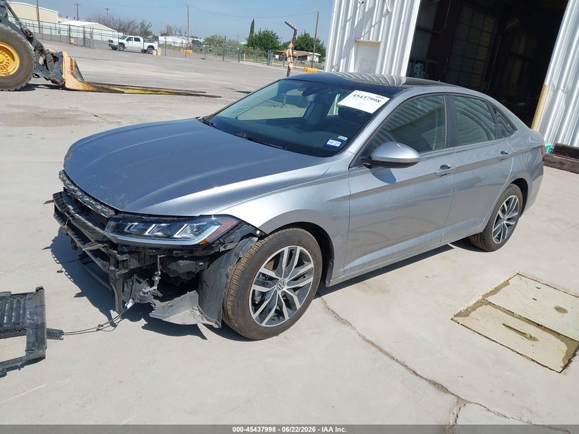 2026 Volkswagen Jetta VIN 3VW7W7BU1TM018589 IAAI salvage auction — FRONT END, Enterprise Vehicles Clear Only (Texas), sold $8,700 on 2026-07-21 (photo 2)