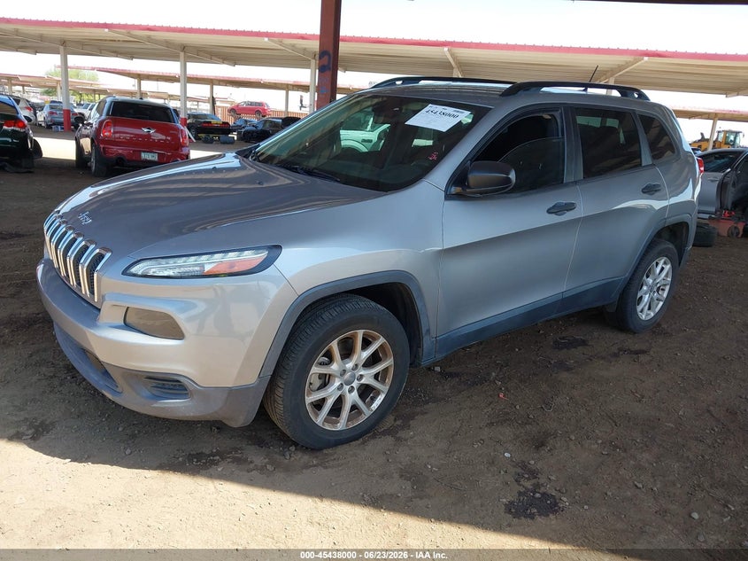 2016 Jeep Cherokee VIN 1C4PJLAS1GW208165 IAAI salvage auction — RIGHT SIDE, Salvage (Arizona), sold $2,750 on 2026-08-02 (photo 2)