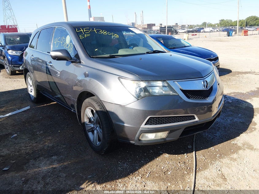 2012 Acura Mdx VIN 2HNYD2H38CH523830 IAAI salvage auction — FRONT END, Clear (Indiana), sold $1,200 on 2026-07-19 (photo 1)