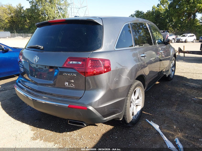 2012 Acura Mdx VIN 2HNYD2H38CH523830 IAAI salvage auction — FRONT END, Clear (Indiana), sold $1,200 on 2026-07-19 (photo 4)