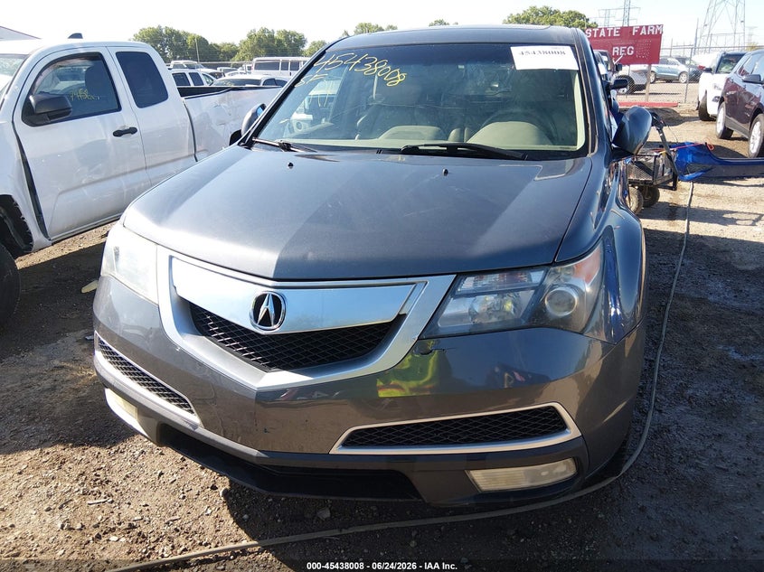 2012 Acura Mdx VIN 2HNYD2H38CH523830 IAAI salvage auction — FRONT END, Clear (Indiana), sold $1,200 on 2026-07-19 (photo 6)
