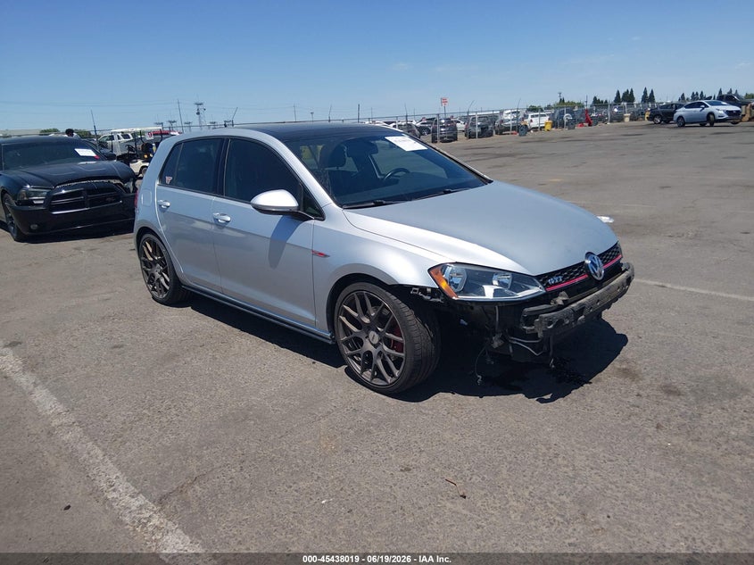 2015 Volkswagen Golf gti VIN 3VW5T7AU8FM053152 IAAI salvage auction — FRONT END, Salvage (California), sold $3,550 on 2026-07-08 (photo 1)