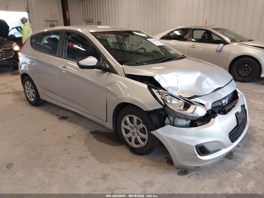 2012 Hyundai Accent VIN KMHCT5AE0CU036145 IAAI salvage auction — FRONT END, Mv-907A (New York), sold $450 on 2026-07-14 (photo 1)