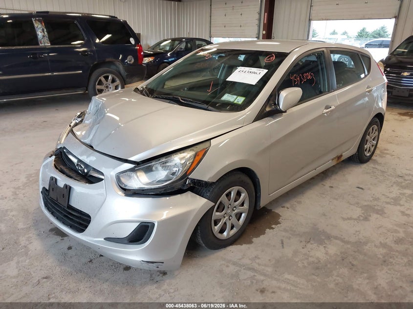 2012 Hyundai Accent VIN KMHCT5AE0CU036145 IAAI salvage auction — FRONT END, Mv-907A (New York), sold $450 on 2026-07-14 (photo 2)