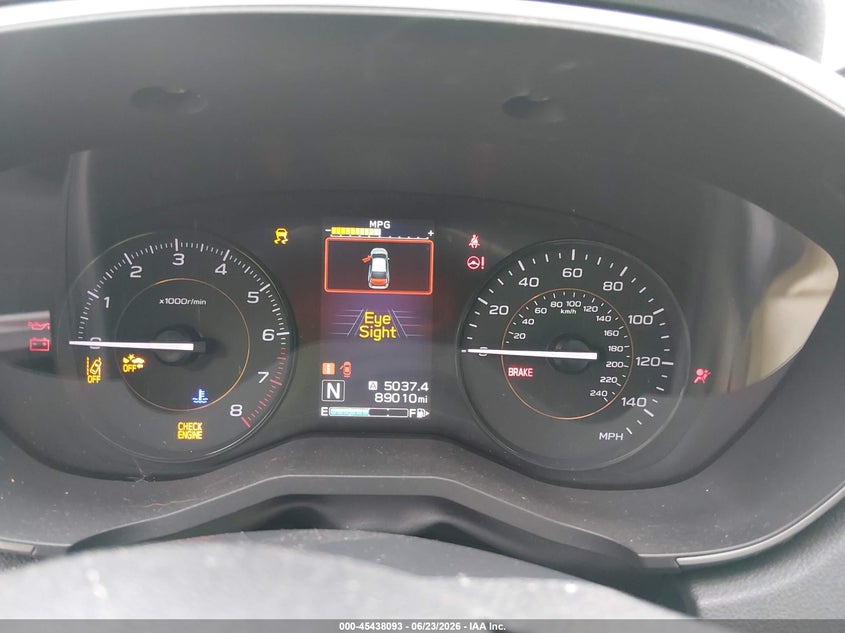 2019 Subaru Xv VIN JF2GTAECXK8235350 IAAI salvage auction — FRONT END, Salvage (Alabama), sold $400 on 2026-07-29 (photo 7)
