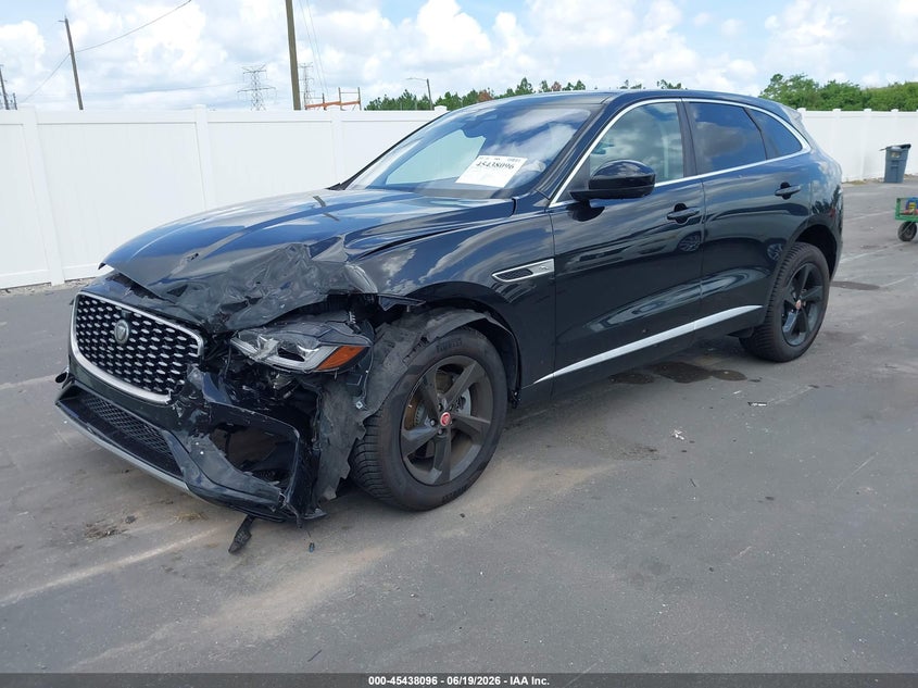 2021 Jaguar F-pace VIN SADCK2EX0MA674162 IAAI salvage auction — FRONT END, Salvage Title, sold $3,050 on 2026-07-29 (photo 2)