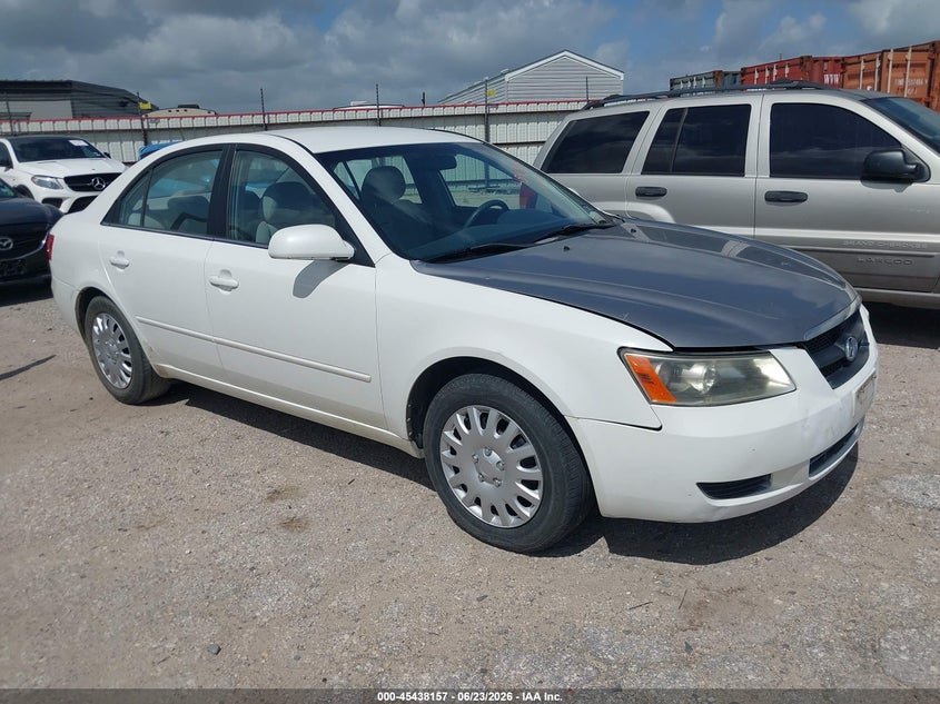 2008 Hyundai Sonata VIN 5NPET46C98H312239 IAAI salvage auction — LEFT FRONT, Original (Texas), sold $950 on 2026-07-14 (photo 1)