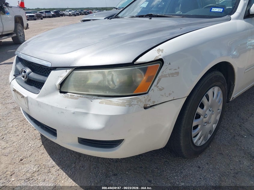 2008 Hyundai Sonata VIN 5NPET46C98H312239 IAAI salvage auction — LEFT FRONT, Original (Texas), sold $950 on 2026-07-14 (photo 6)