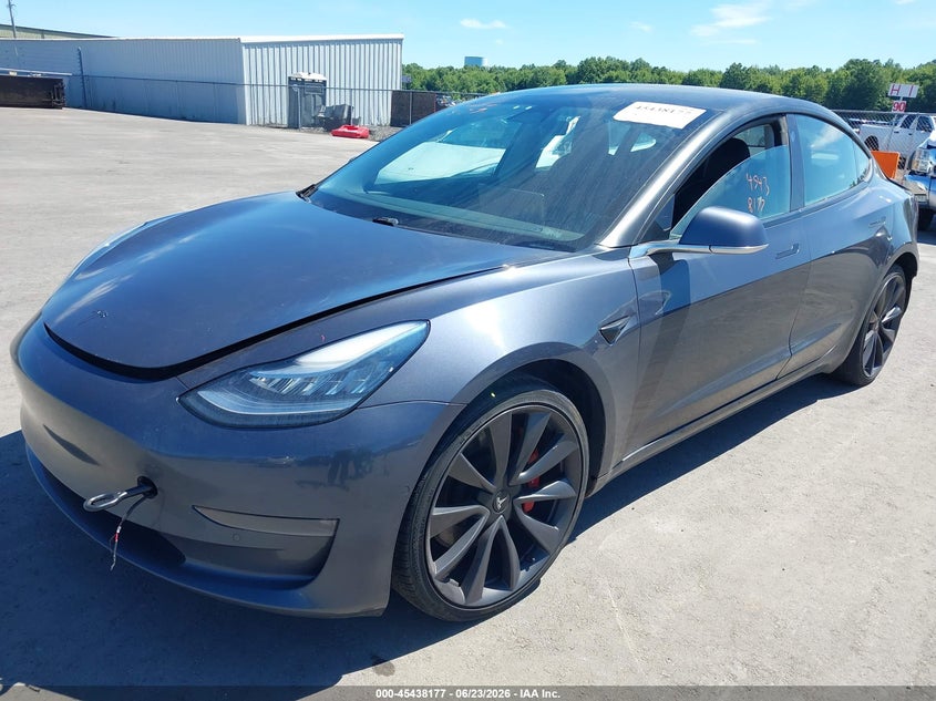 2020 Tesla Model 3 VIN 5YJ3E1EC6LF713496 IAAI salvage auction — REAR END, Salvage (Ohio), sold $5,300 on 2026-07-24 (photo 2)
