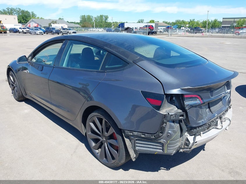 2020 Tesla Model 3 VIN 5YJ3E1EC6LF713496 IAAI salvage auction — REAR END, Salvage (Ohio), sold $5,300 on 2026-07-28 (photo 3)
