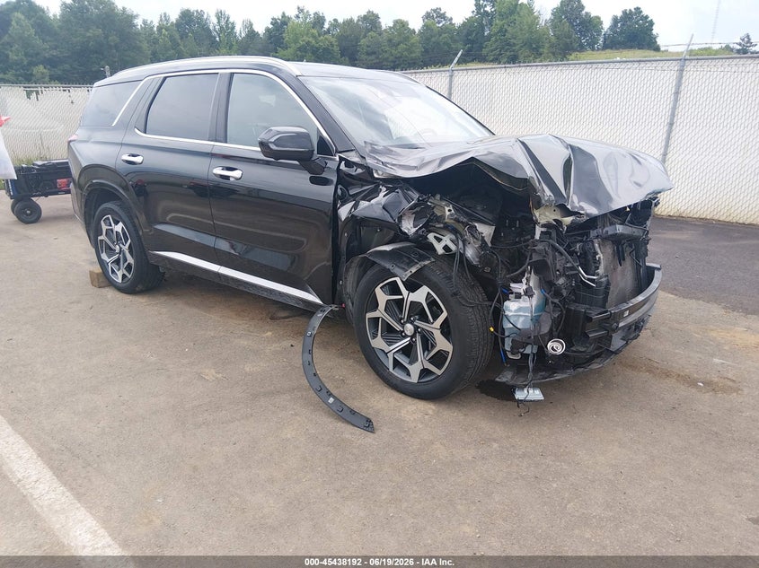 2022 Hyundai Palisade VIN KM8R74HEXNU353092 IAAI salvage auction — RIGHT FRONT, Salvage (Mississippi), sold $25 on 2026-08-02 (photo 1)