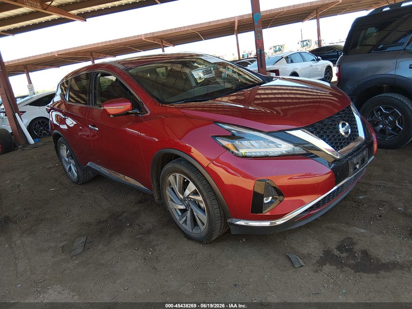 2021 Nissan Murano VIN 5N1AZ2CJ3MC124161 IAAI salvage auction — SIDE, Salvage (Arizona), sold $3,750 on 2026-07-10 (photo 1)