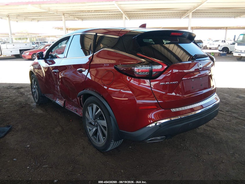2021 Nissan Murano VIN 5N1AZ2CJ3MC124161 IAAI salvage auction — SIDE, Salvage (Arizona), sold $3,750 on 2026-07-10 (photo 3)