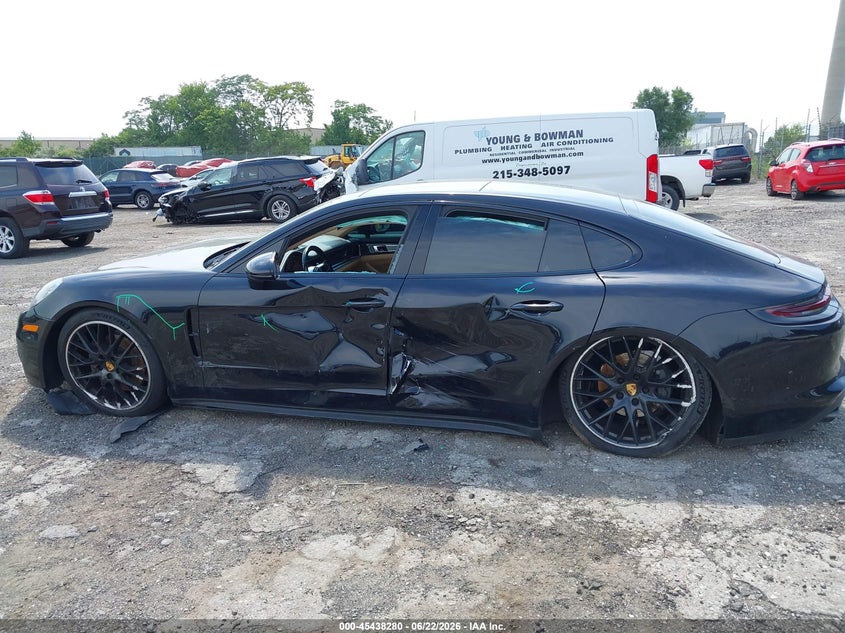 2018 Porsche Panamera VIN WP0AB2A77JL135644 IAAI salvage auction — RIGHT FRONT, Salvage Title, sold $15,100 on 2026-08-04 (photo 6)