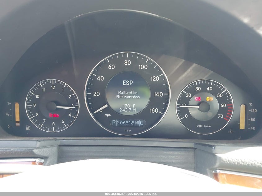 2005 Mercedes-benz E-klasse VIN WDBUF70J05A664946 IAAI salvage auction — NORMAL WEAR, Clear-Dealer Only (Idaho), sold $375 on 2026-07-21 (photo 7)