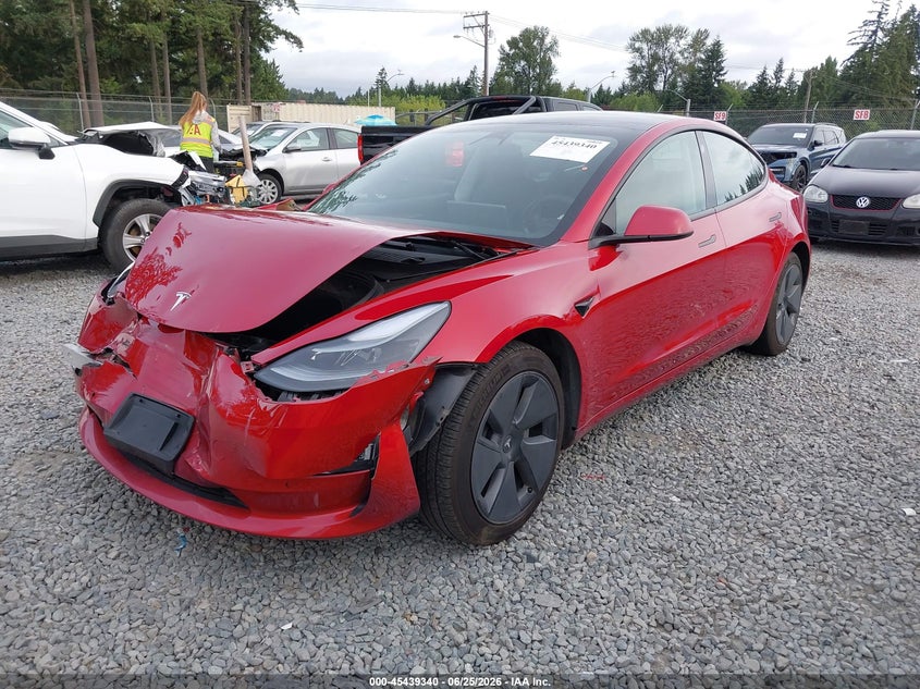 2021 Tesla Model 3 VIN 5YJ3E1EB8MF999053 IAAI salvage auction — FRONT END, Bill Of Sale (Washington), sold $5,500 on 2026-07-30 (photo 2)