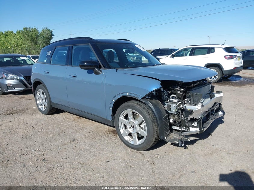 2026 Mini Countryman VIN WMZ23GA09T7V31331 IAAI salvage auction — FRONT END, Enterprise Vehicles Clear Only (New Mexico), sold $12,600 on 2026-07-15 (photo 1)