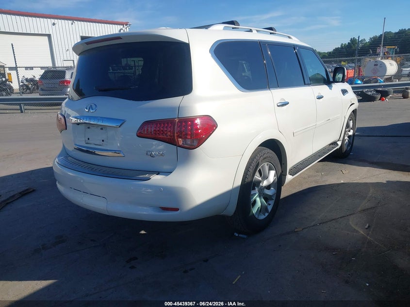 2012 Infiniti Qx56 VIN JN8AZ2NC6C9316743 IAAI salvage auction — FRONT END, Salvage (North Carolina), sold $1,650 on 2026-07-16 (photo 4)