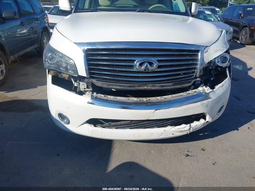 2012 Infiniti Qx56 VIN JN8AZ2NC6C9316743 IAAI salvage auction — FRONT END, Salvage (North Carolina), sold $1,650 on 2026-07-16 (photo 6)