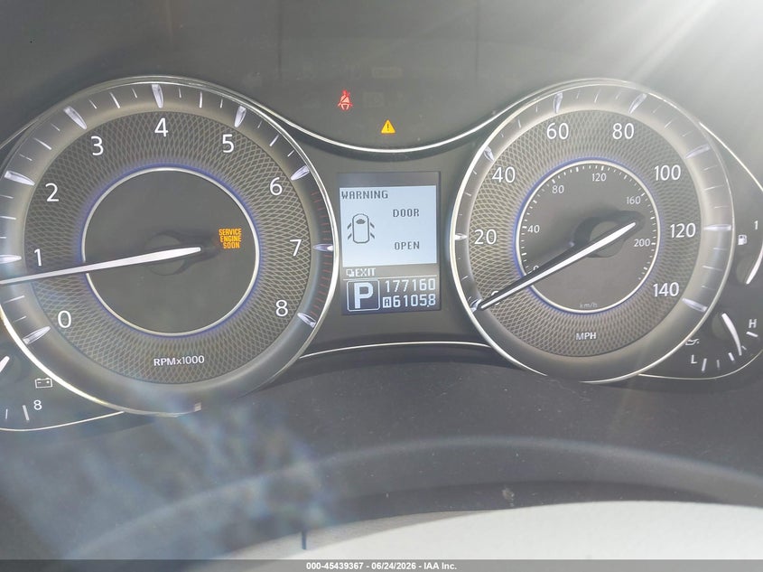 2012 Infiniti Qx56 VIN JN8AZ2NC6C9316743 IAAI salvage auction — FRONT END, Salvage (North Carolina), sold $1,650 on 2026-07-16 (photo 7)