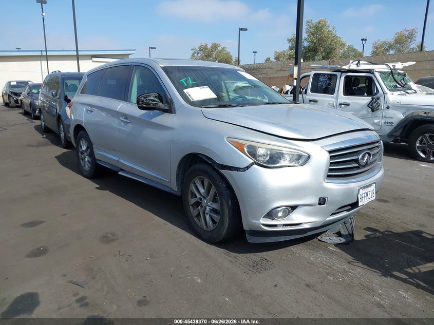 2013 Infiniti Jx VIN 5N1AL0MM4DC353186 IAAI salvage auction — RIGHT SIDE, Salvage Title, sold $2,725 on 2026-07-31 (photo 1)