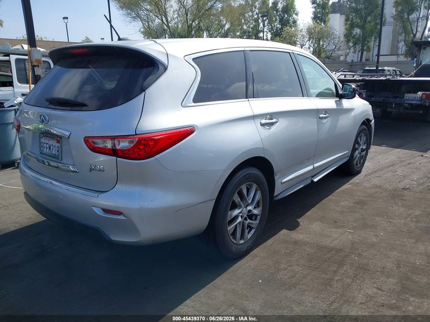 2013 Infiniti Jx VIN 5N1AL0MM4DC353186 IAAI salvage auction — RIGHT SIDE, Salvage Title, sold $2,725 on 2026-07-31 (photo 4)