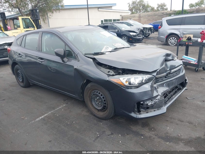 2021 Subaru Impreza VIN 4S3GTAB66M3709436 IAAI salvage auction — LEFT SIDE, Salvage Certificate (California), sold $1,525 on 2026-07-31 (photo 1)