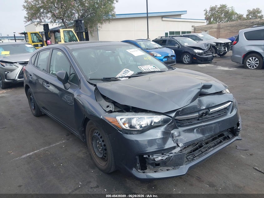 2021 Subaru Impreza VIN 4S3GTAB66M3709436 IAAI salvage auction — LEFT SIDE, Salvage Certificate (California), sold $1,525 on 2026-07-31 (photo 6)