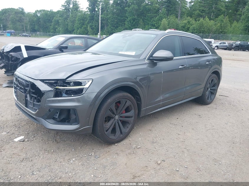 2019 Audi Q8 VIN WA1BVAF1XKD012887 IAAI salvage auction — SIDE, Salvage (Massachusetts), sold $19,250 on 2026-09-04 (photo 2)