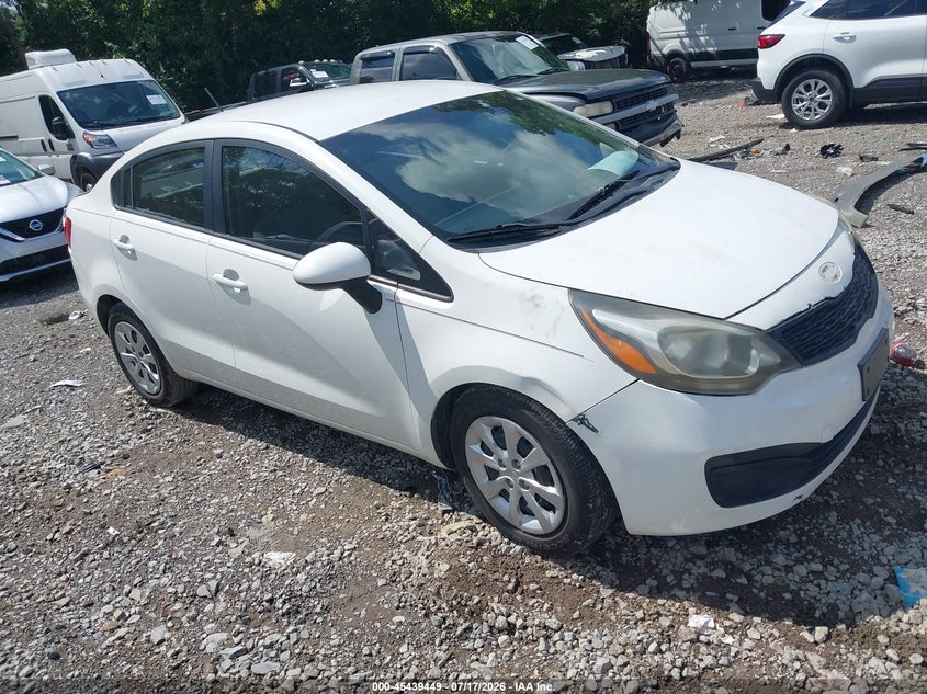 2013 Kia Rio VIN KNADM4A37D6305520 IAAI salvage auction — UNKNOWN, Salvage (Tennessee), sold $25 on 2026-07-30 (photo 1)
