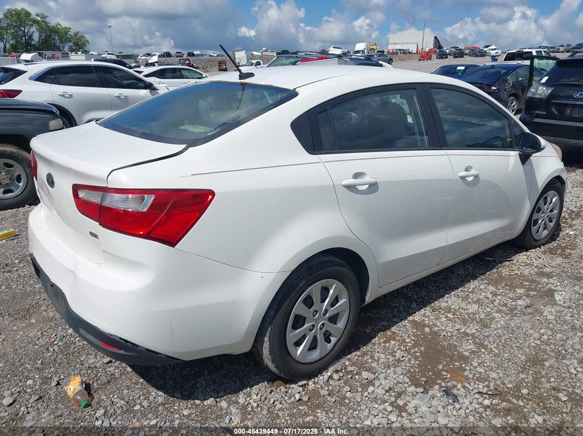 2013 Kia Rio VIN KNADM4A37D6305520 IAAI salvage auction — UNKNOWN, Salvage (Tennessee), sold $25 on 2026-07-30 (photo 4)