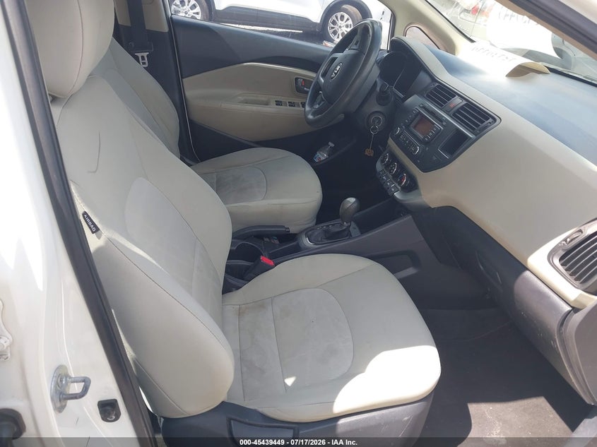 2013 Kia Rio VIN KNADM4A37D6305520 IAAI salvage auction — UNKNOWN, Salvage (Tennessee), sold $25 on 2026-07-30 (photo 5)
