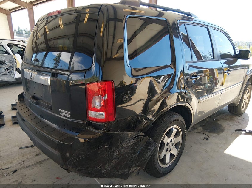 2010 Honda Pilot VIN 5FNYF4H92AB014352 IAAI salvage auction — REAR END, Bill Of Sale (Washington), sold $1,550 on 2026-07-11 (photo 6)