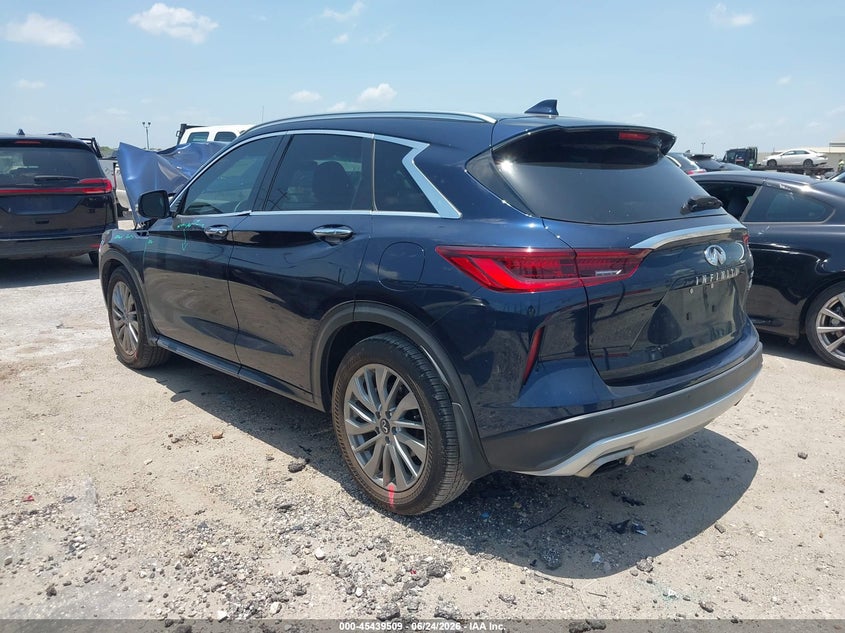 2024 Infiniti Qx50 VIN 3PCAJ5BA2RF106954 IAAI salvage auction — FRONT END, Original (Texas), sold $11,100 on 2026-08-12 (photo 3)