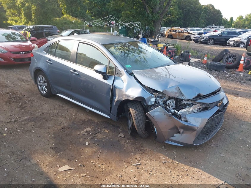 2020 Toyota Corolla VIN JTDEPRAE0LJ093844 IAAI salvage auction — FRONT END, Mv-907A (New York), sold $4,800 on 2026-07-14 (photo 1)