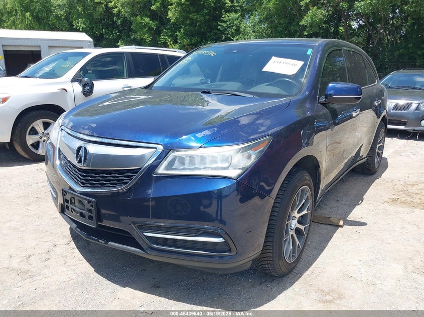 2016 Acura Mdx VIN 5FRYD4H47GB001193 IAAI salvage auction — NORMAL WEAR, Clear (Indiana), sold $2,575 on 2026-07-12 (photo 2)