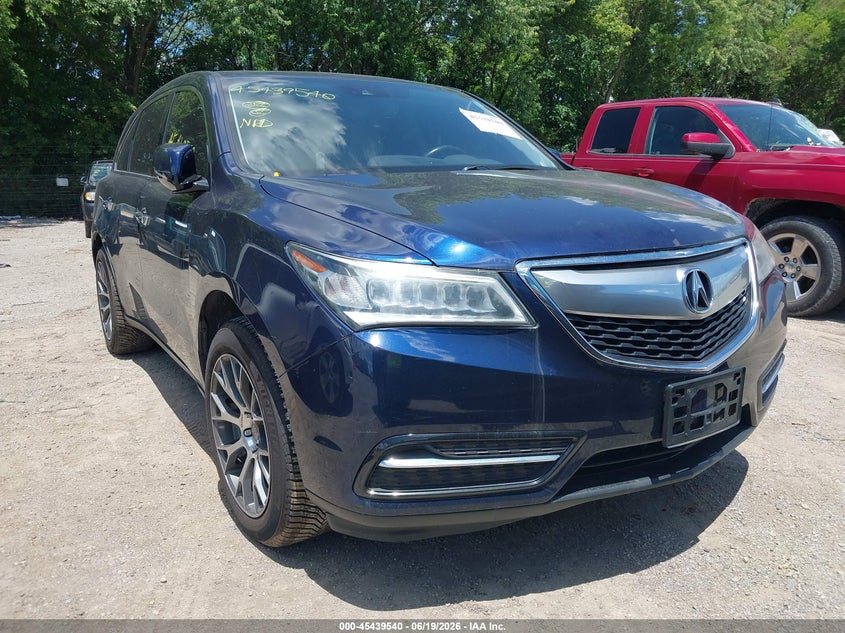 2016 Acura Mdx VIN 5FRYD4H47GB001193 IAAI salvage auction — NORMAL WEAR, Clear (Indiana), sold $2,575 on 2026-07-12 (photo 6)