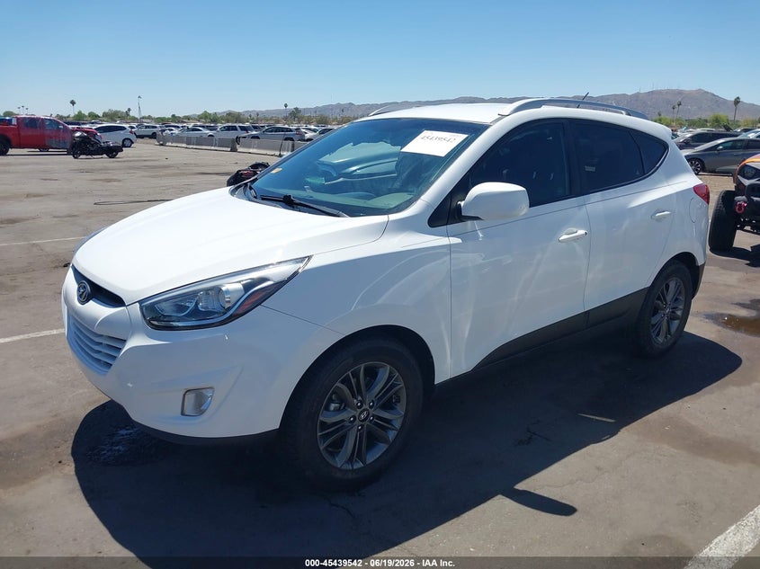 2014 Hyundai Tucson VIN KM8JU3AG5EU824805 IAAI salvage auction — RIGHT SIDE, Salvage (Arizona), sold $1,900 on 2026-07-07 (photo 2)